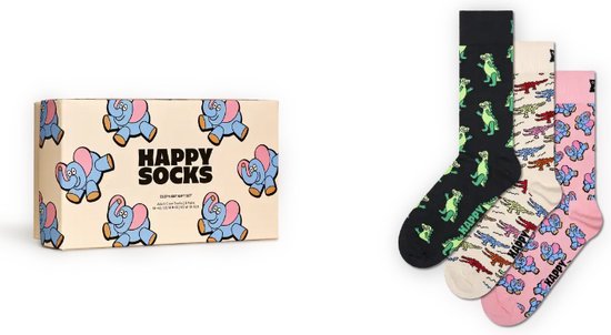 Happy Socks Elephant Socks Gift Set maat 41-46