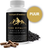 Pure Vitality Shilajit® - Shilajit Capsules - Pure Shilajit Resin - Met Extra Selenium & 85 Mineralen - 100% Veilig Getest & Puur - Superfood Supplement