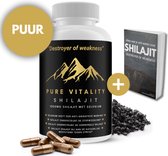 Pure Vitality Shilajit - Shilajit Capsules - Pure Shilajit Resin - Met Extra Selenium & 85 Mineralen - Met E-Book - 100% Veilig Getest & Puur - Superfood Supplement