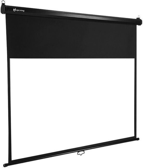 UpLiving® Handmatig Projectorscherm | 1.3 gain | Behuizing 209cm Breed | 100 inch | 4:3 | Beamerscherm | Projectiedoek | Projectieschermen | Projectiescherm beamer