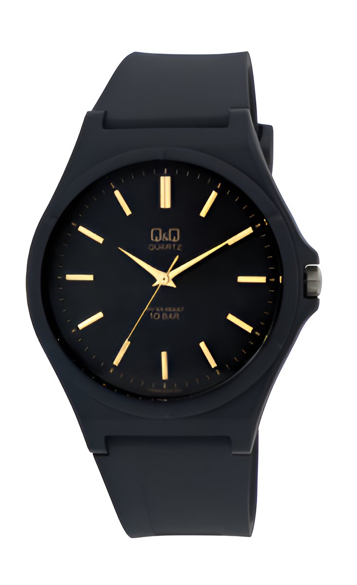 QQ-VQ66J003Y-horloge-rubberband-zwart-10bar waterdicht