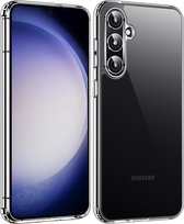 Trendybescherming Samsung A15 Hoesje Transparant - Samsung A15 hoesje Doorzichtig - Samsung A15 Siliconen Hoesje Case Backcover - Met Extra Camera Bescherming - Transparant
