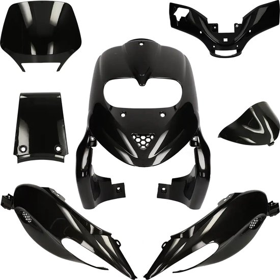 Paragambe In ABS Nero Per Gilera Stalker 1997-2012 – Ricambio Originale (OEM 574207000C) Di Camamoto