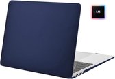 Laptophoes - Geschikt voor MacBook Air 13 inch Hoes - Case Voor Air M1 2020 (A2337) - Navy Blauw