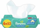 Pampers - Fresh Clean - Billendoekjes - 312 doekjes - 6 x 52
