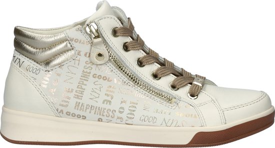 Ara Rome high dames hoge sneaker - Wit multi - Maat 39