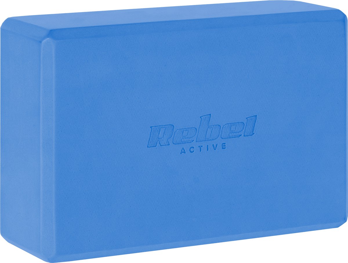 Rebel Active Yogakubus - EVA-schuim 120g - Blauw Yogablok 76 x 152 x 229 mm