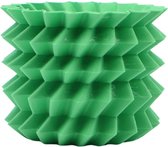 Vase Fiastra Amandola - Green Edition - Objet design - 15x15x19 cm - Imperméable - Durable