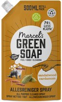 6x Marcel's Green Soap Allesreiniger Spray Sandelhout & Kardemom Navulling 500 ml