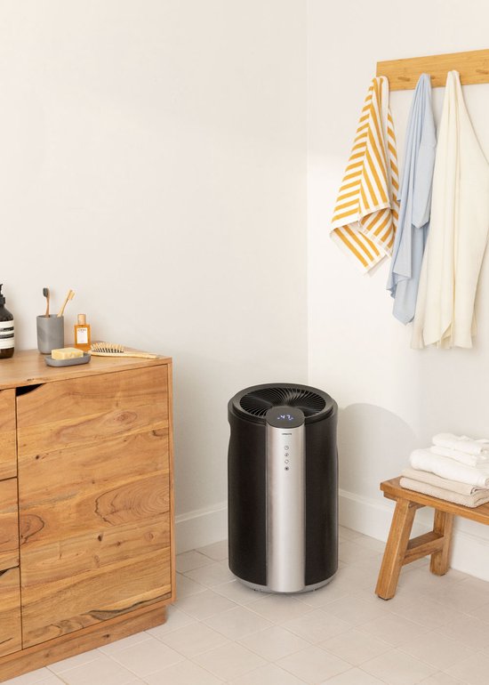 Foto: Luchtontvochtiger slaapkamer en badkamer en woonkamer en kelder ontvochtiger 750ml dehumidifier stil 7 kleuren zwart