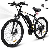 Vélo électrique Colorway BK15 - Vélo électrique de montagne de 26 pouces avec batterie au lithium amovible 36 V 15 Ah - Vélo électrique de banlieue avec moteur 250 W - 7 vitesses - Étanchéité IP54