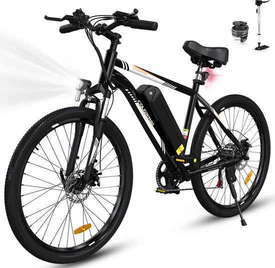 Colorway Elektrische Fiets BK15 - 26Inch Mountain EBike met Afneembare 36V 15Ah Lithium Batterij - City Commuter E-Bike met 250W Motor - 7 Versnellingen - IP54 Waterdicht