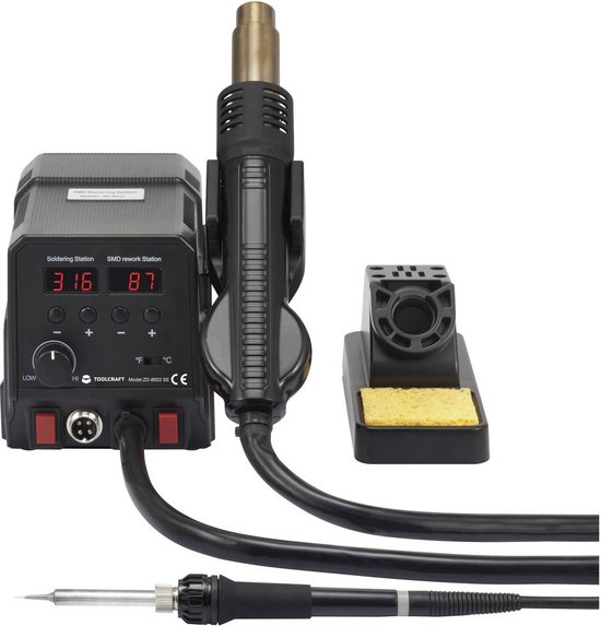 Station de soudage numérique TOOLCRAFT ST-80D 80 W 150 - 450 °C avec panne à souder S898031