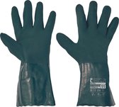 Cerva PETREL 35 cm handschoen full gediptgroen PVC 01100008 - 12 stuks - Groen - 11