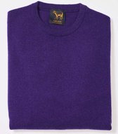 Osborne Knitwear Trui met ronde hals - Sweater heren in Lamswol - Pullover Heren - Violetta - M