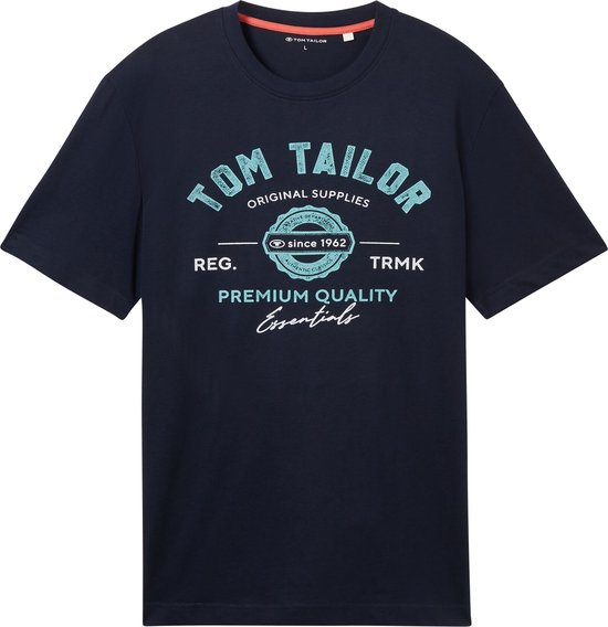 TOM TAILOR logo tee Heren T-shirt - Maat M