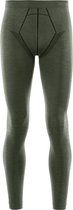 FALKE Collants pour hommes Wool- Tech - pantalon thermique - vert olive (olive) - Taille : S