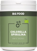 Big Food - Bio Chlorella Spirulina - 1000 tabs
