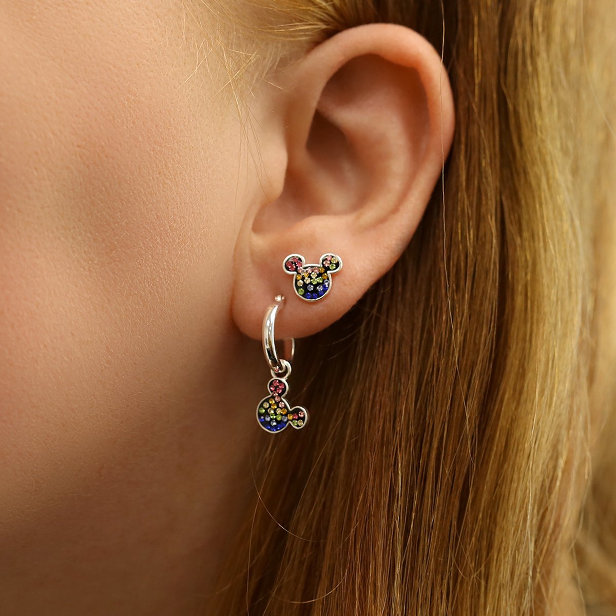 Disney 18K Gold Sterling Silver & Cubic Zirconia Studs - Gold/Pavé – 18K Gold Plated Sterling Silver, Cubic Zirconia stones Disney 18K Gold Sterling Silver & Cubic Zirconia Studs - Gold/Pavé – 18K Gold Plated Sterling Silver, Cubic Zirconia stones