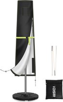 Parasol beschermhoes, parasolhoes met stang en ritssluiting, UV-bescherming 50+, 175x32/38cm, voor middenstokparasols tot Ø 250 cm of 200 x 200 cm