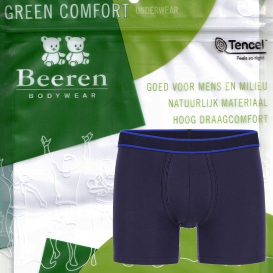 Beeren Green Comfort tencel | heren boxershort | MAAT XL | marine