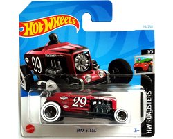 foto van HOT WHEELS 29 MAX STEEL RED 19/250 (1:64) HW ROADSTERS 1/5