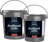 AceBound UVR+ Steentapijt Bindmiddel 2-componenten polyurethaan bindmiddel 7,5 kilo UV bestendig