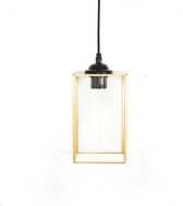 Housevitamin Hanglamp Glas-Metaal 12x 20 cm Goud