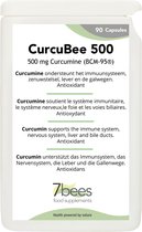 7bees - CurcuBee 500 - 90 Vega-Capsules - 500 mg Curcumine BCM-95® per capsules voor een optimale werkzaamheid
