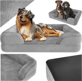 tectake® hondenbed - kussen voor grote en middelgrote honden - donzig en wasbaar - hondenmand met traagschuim - hondenbox - hondenligstoel - hondenmand - hondenkussen L (91 x 68 x 18 cm)