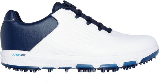 Skechers Go Golf Pro SL Twist Wit Navy Heren Golfschoenen bol