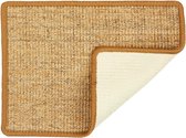 Krabmat voor katten, deurmat, sisal, krabmat, natuurlijke sisalmat, robuust, mat van 100% sisal, kleur: bruin, 30 x 40 cm