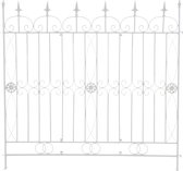 Clp porte de jardin en métal MANGOLD, clôture classique, panneau de clôture, porte de jardin, clôture, reliable, clôture, - blanc
