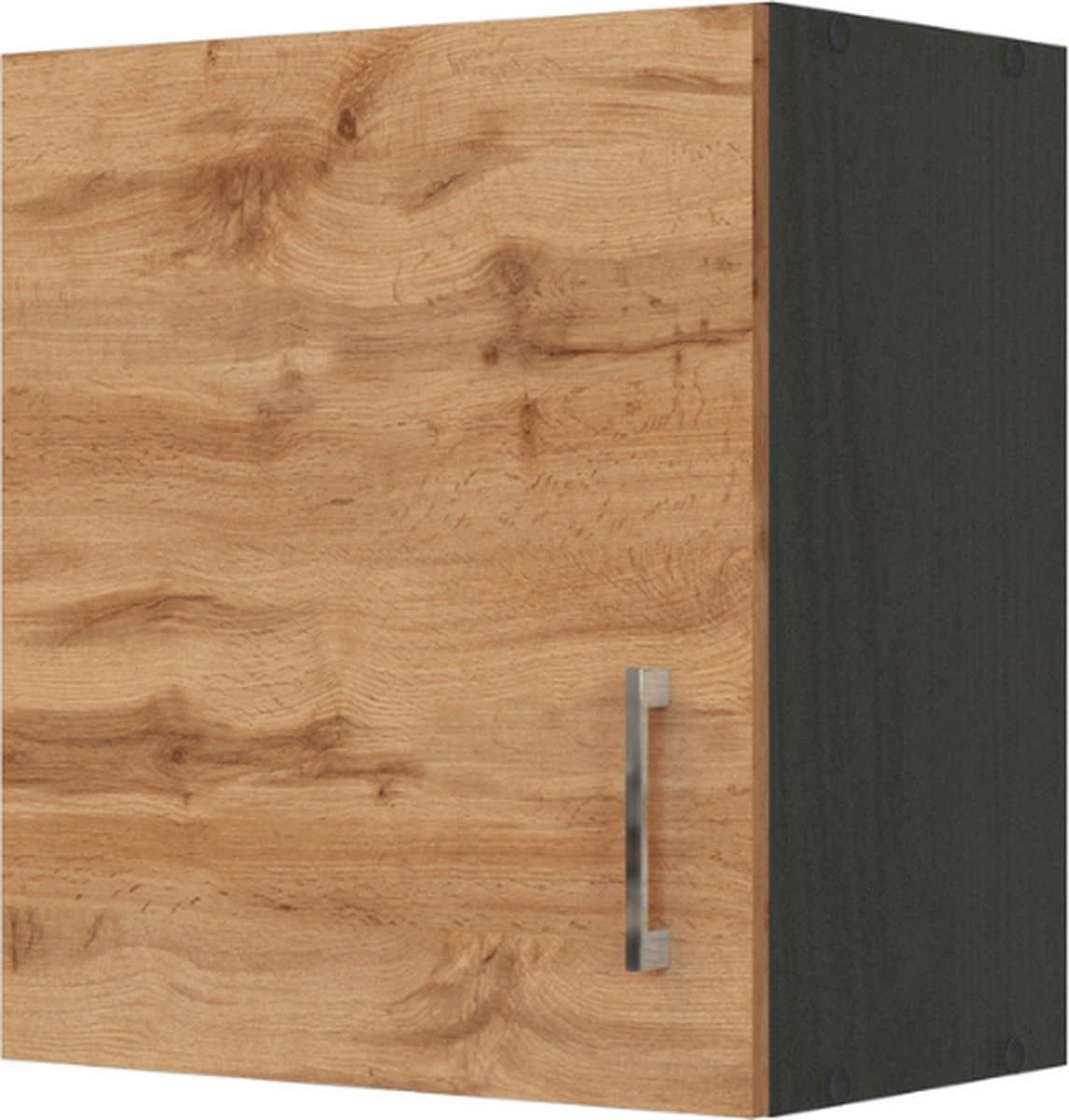Keukenhangkast Sorrella 50cm 1 Deur - Eik/grafiet - Held - Keuken Bovenkast - Bruin; Zwart - Melamine; Spaanplaat