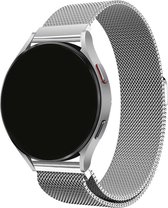 Smartwatch Milanees Bandje 22mm - Zilver - Luxe Milanees horlogeband geschikt voor Samsung Galaxy Watch 1 46mm / Galaxy Watch 3 45mm / Gear S3 Classic & Frontier - Amazfit GTR 47mm / GTR 2 / GTR 3 - OnePlus Watch