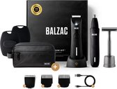 BALZAC™ Premium Package - Grooming set voor mannen - Incl. The Trimmer 2.0, Up Trimmer & The Razor - Gratis Washbag en Body Scrub