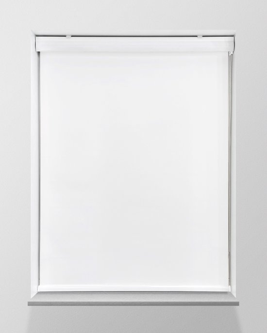 Store enrouleur Cassette Blackout Full Color Wit - 130x175cm