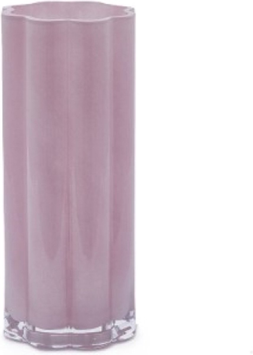 EDG Bloemenvaas Glas Roze D 13 cm H 30 cm Opening 11 cm
