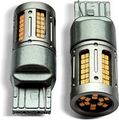 Jeu Lampes XEOD - T20 WY21W LED XTREME Line - Canbus lumière Oranje - Indicateur de direction - Feu clignotant - Siècle des Lumières - Feu USA - 2 pièces