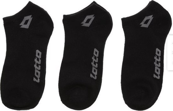 9 paires Lotto Chaussettes basses Zwart taille 43-46
