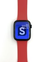 Saala® Siliconen bandje geschikt voor Apple Watch 38/40/41mm series 3 4 5 6 7 SE koraal