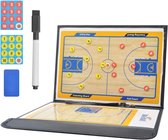 Tactiekbord Voetbal Basketball - Coaching Board - Professioneel Coach Hulpmiddel - Dubbelzijdig Magnetisch - Inclusief Marker en Magneten - Groot Formaat 12.4 x 9.9 inches