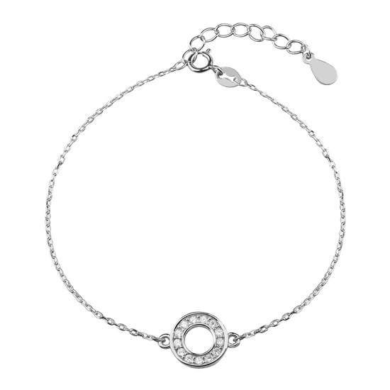 Zirkonia Zilver Armband Dames - Dames Zilver Armband - Zilver Armband Dames met Zirkonia- Zilveren Armband - Zilver 925 - Amona Jewelry