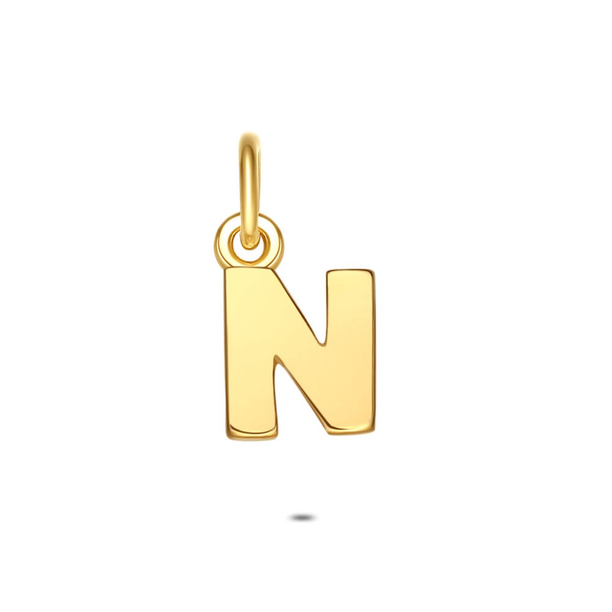 Twice As Nice Hanger in 18kt verguld zilver, letter N