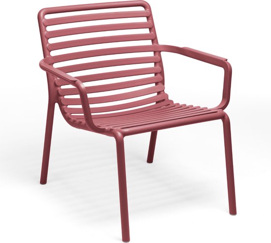 Chaise de jardin à manger Doga Relax | Plastique | Marsala