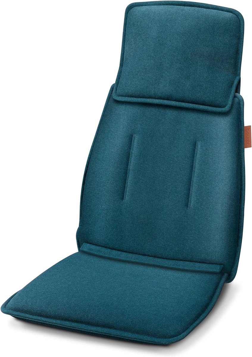 Goedkoopste Shiatsu-massage stoelbekleding met 3 massagezones en 2 intensiteiten - Petrol kleur