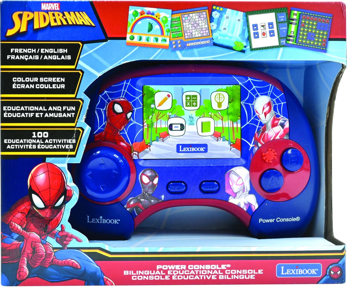 Tweetalige educatieve console Spider-Man met LCD scherm FR/EN