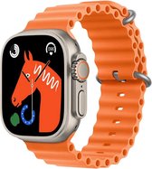 Aimiou S8 Ultra Smartwatch - Smartwatch Femme & Homme - Écran Tactile - Montre Podomètre - Adaptée au multisports - Pour IOS & Android - Oranje