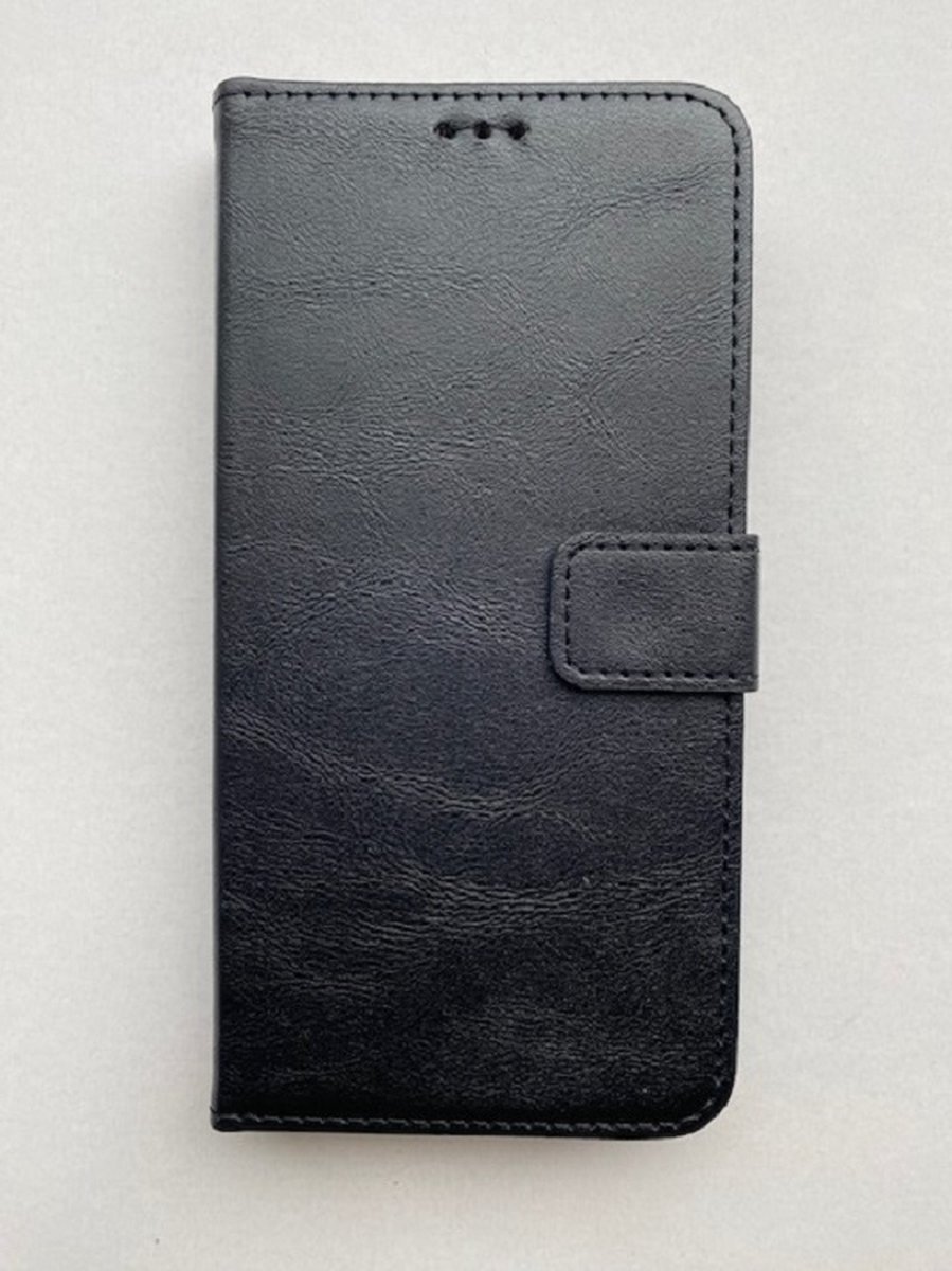 Boekhoesje - wallet case - portemonnee hoesje - met kaarthouder en magneetsluiting - zwart - geschikt voor Samsung Galaxy A35