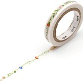MT Masking Tape Slim - Flower Line - Washi Tape Bloemen - 7 mm x 7 meter
